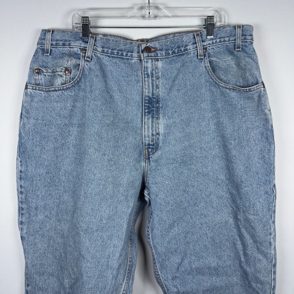 Vintage 1992 Levi's Men's Jeans Loose Fit Light Wash Size W42 L30 - Picture 3 of 8